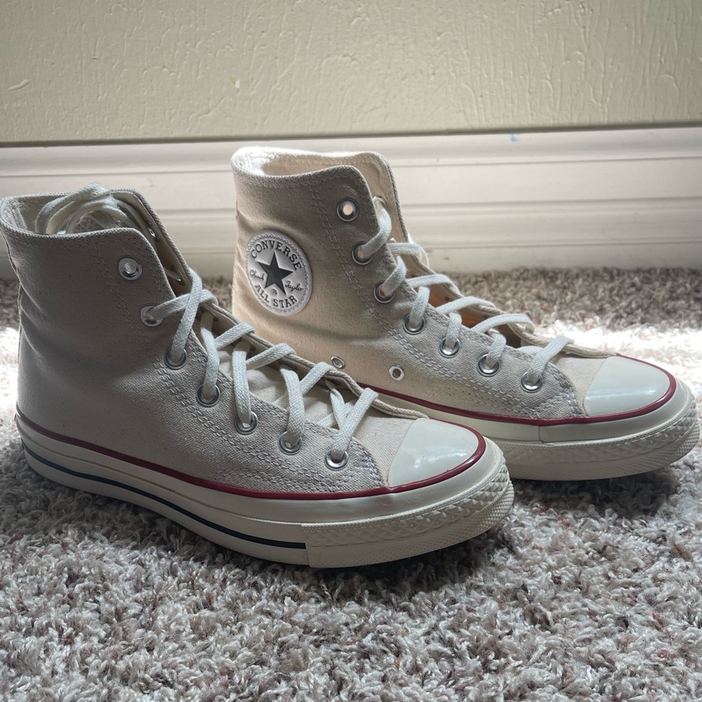 White ivory converse chuck 70s size 8